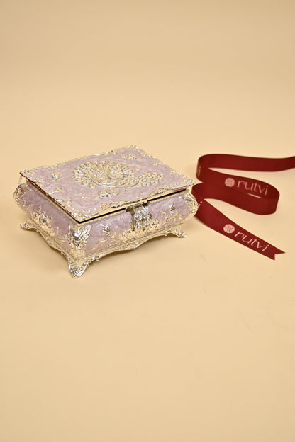 German Silver Vintage Storage Box – Elegant Keepsake & Jewellery Organizer