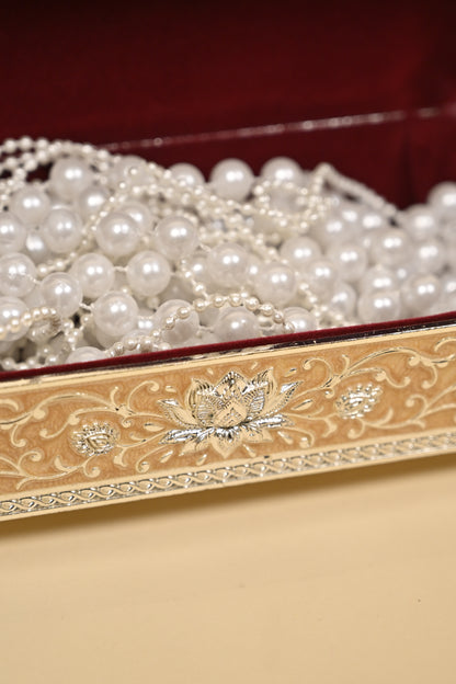 German Silver Epoxy Vintage Wedding Jewellery Box – Elegant Bridal & Gift Storage Box