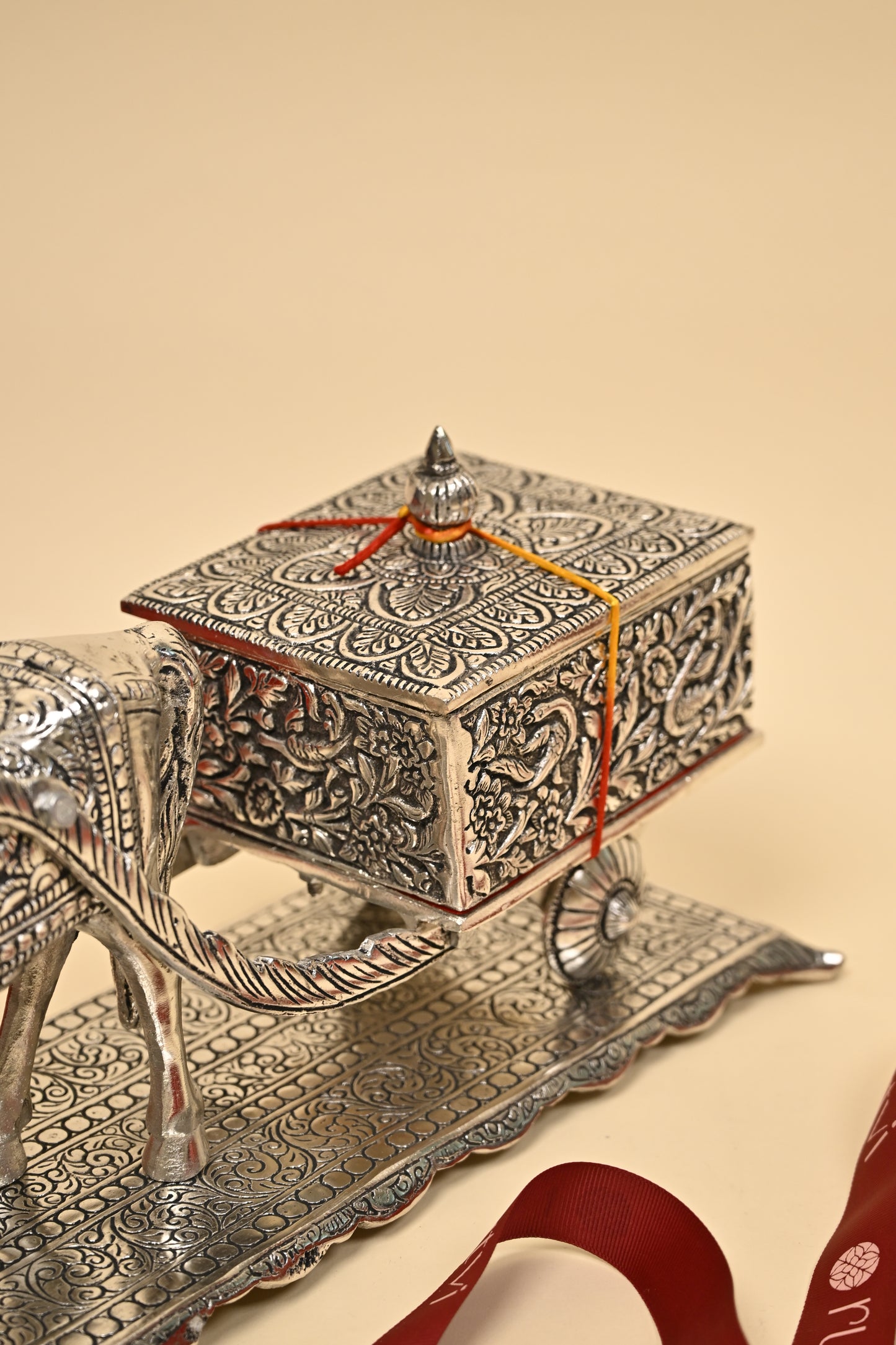 German Silver Horse Cart Decorative Box – Royal Handcrafted Gift for Diwali & Home Decor