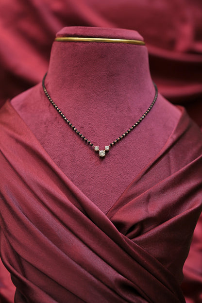 Silver Trio Sparkle Mangalsutra