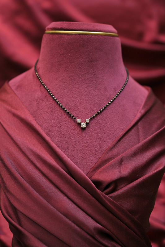 Silver Trio Sparkle Mangalsutra