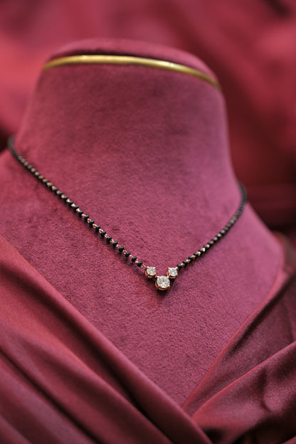 Silver Trio Sparkle Mangalsutra