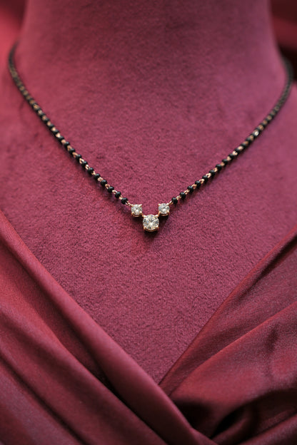 Silver Trio Sparkle Mangalsutra