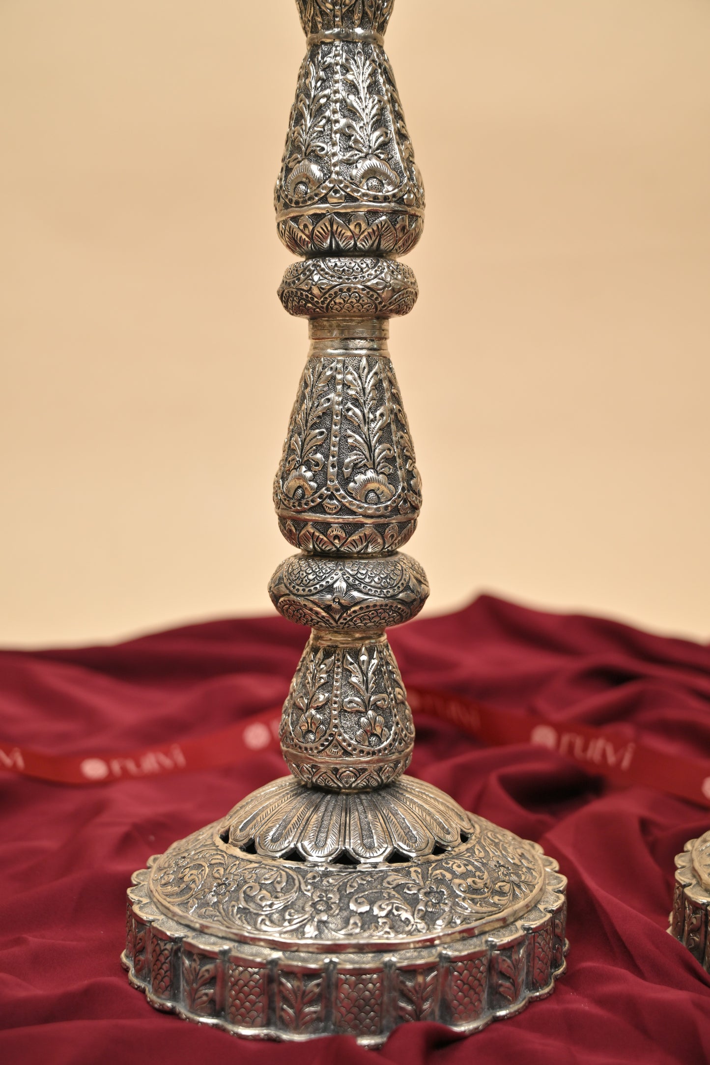 German Silver Peacock Diya – Handcrafted Traditional Oil Lamp for Pooja & Festive Décor
