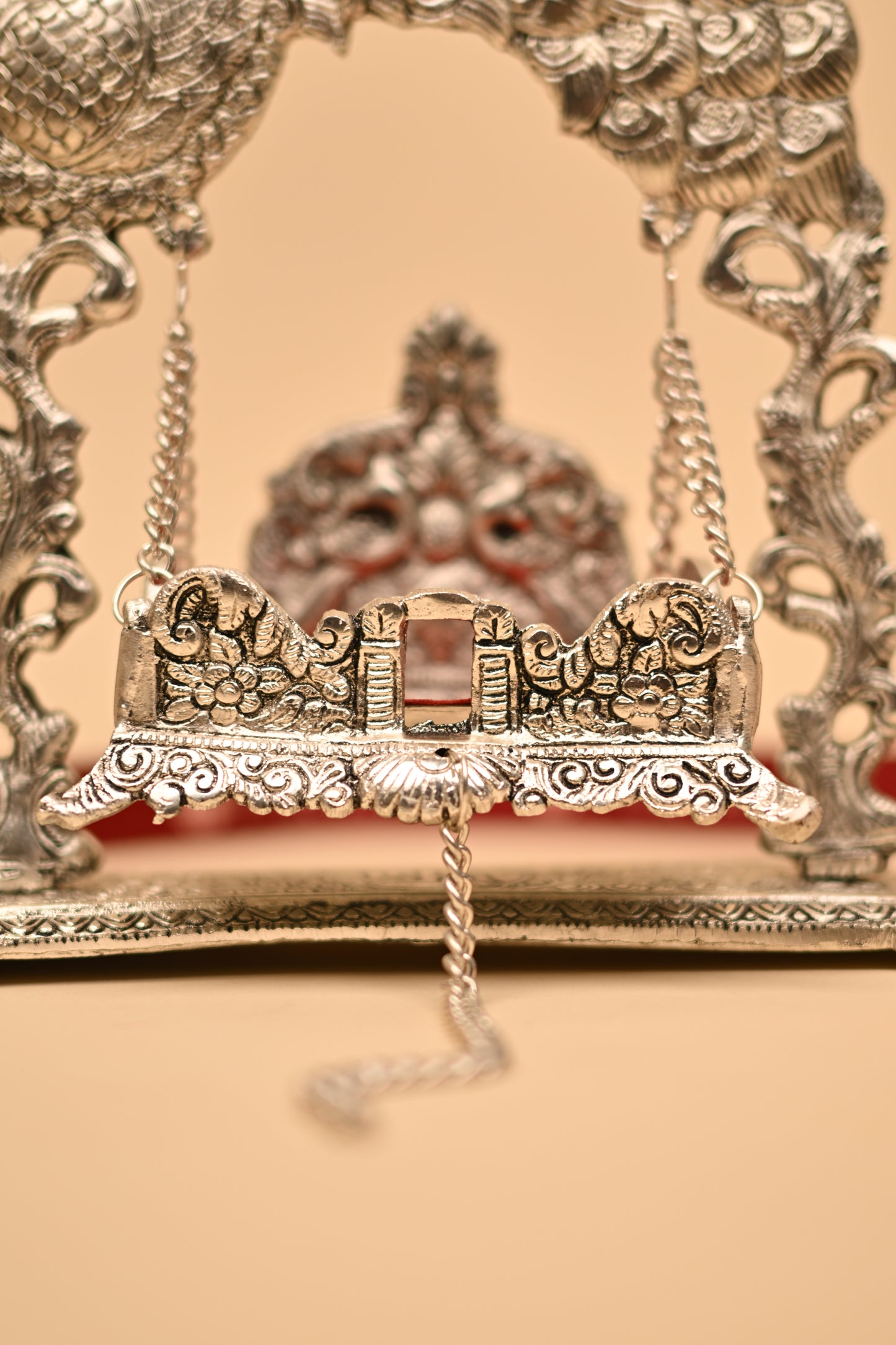 German Silver Peacock Jula – Handcrafted Traditional Swing Showpiece