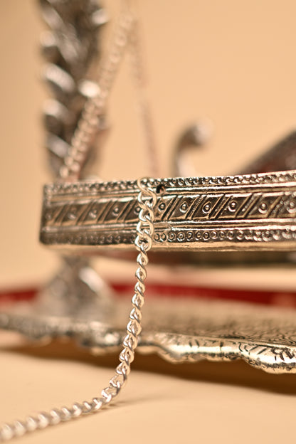 German Silver Peacock Jula – Traditional Handcrafted Swing Showpiece