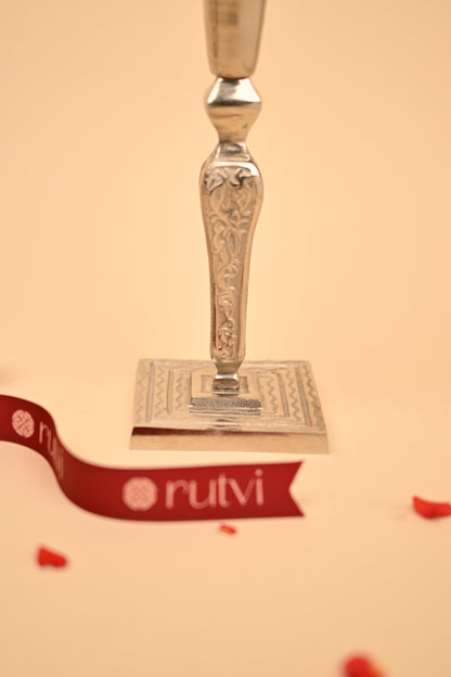 German Silver Candle Stand – Elegant Handcrafted Decorative Holder