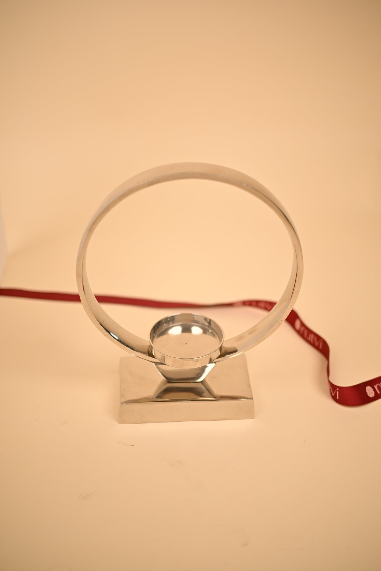 German Silver Circle Candle Holder Set – Handcrafted Decorative Candle Stands (Big & Small)