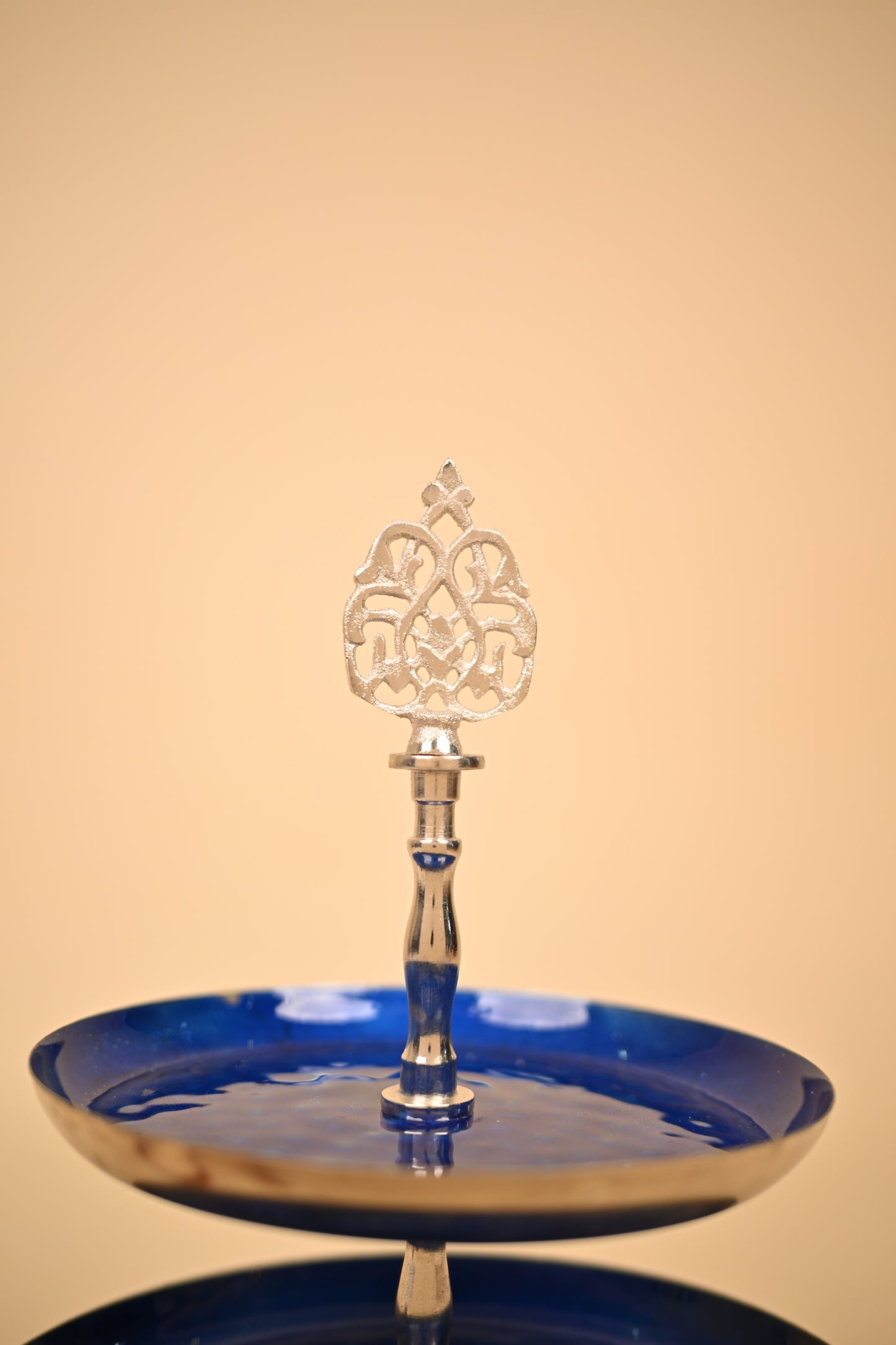 German Silver Dessert Holder – Handcrafted Decorative Serving Bowl