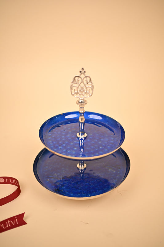German Silver Dessert Holder – Handcrafted Decorative Serving Bowl