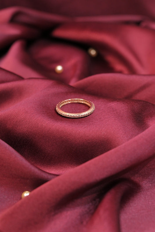 Classic Pavé Eternity Silver Ring