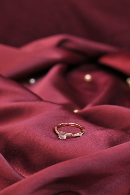 Radiant Solitaire Eternity Ring