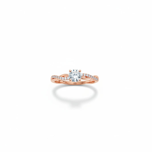 Radiant Solitaire Eternity Ring