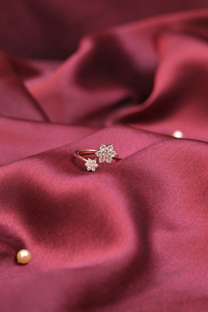 Floral Bloom Open Ring