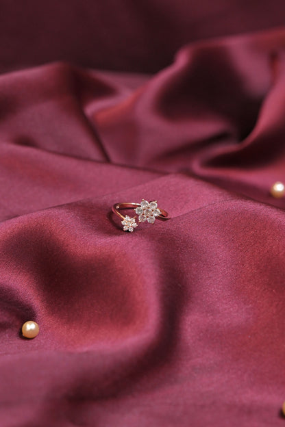 Floral Bloom Open Ring