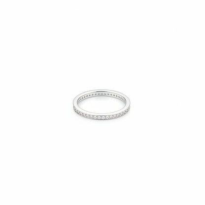 925 Silver CZ Eternity Ring – Size 6