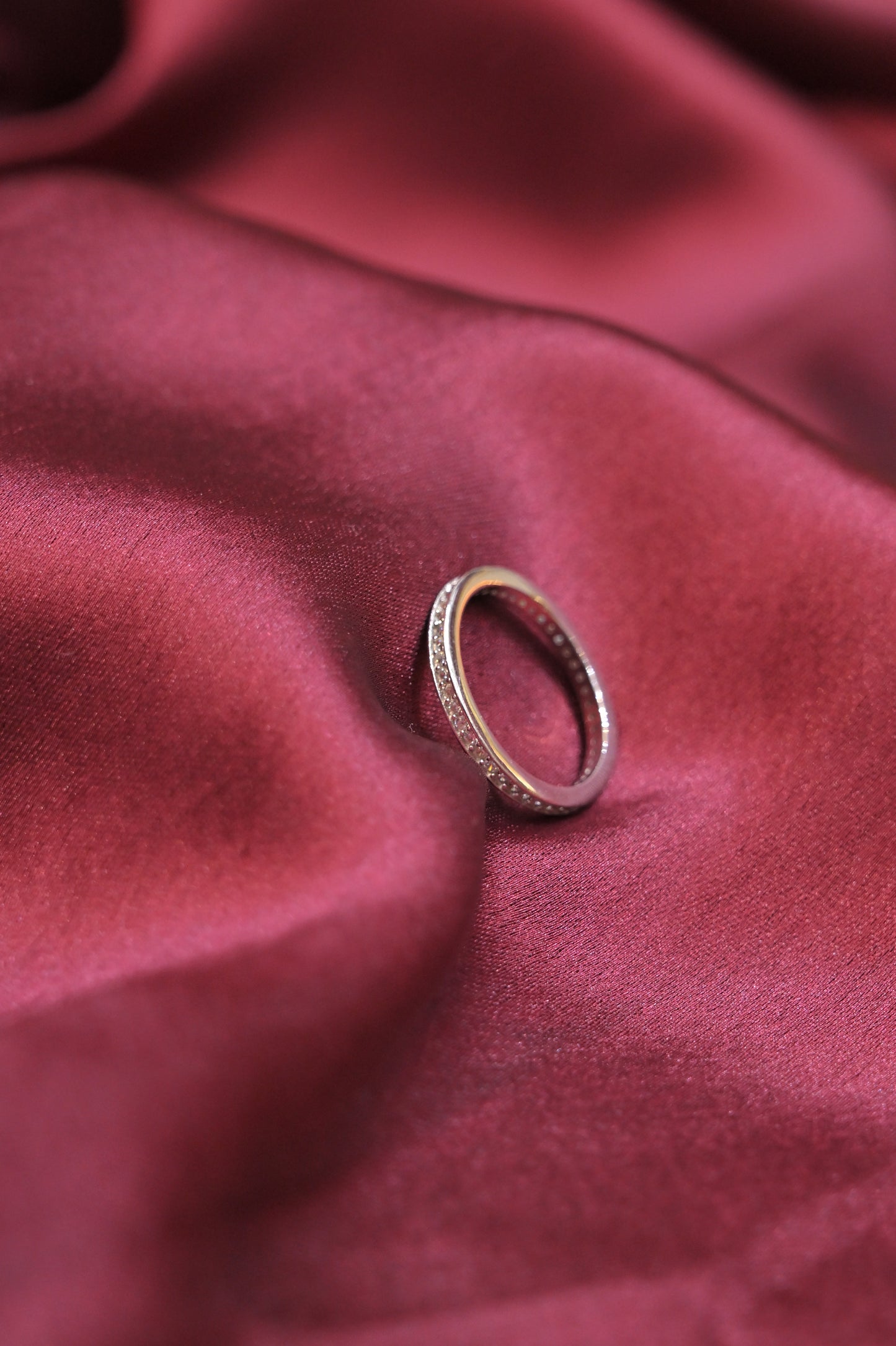 925 silver cz eternity ring – size 6