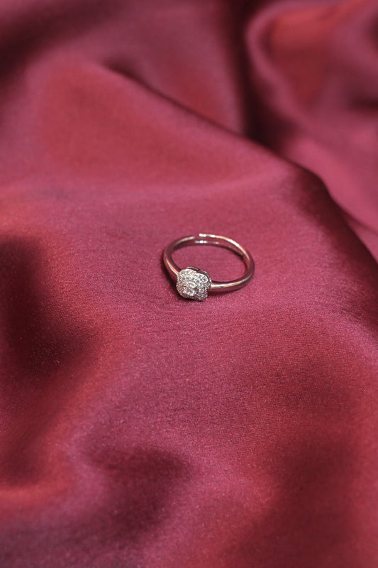 Radiant Cluster Silver Ring