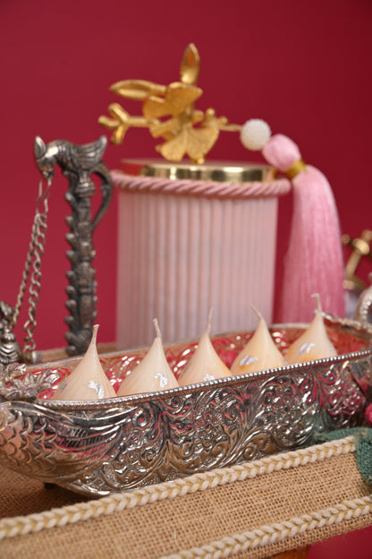 Premium German Silver Diwali Pooja Gift Hamper with Ganesha