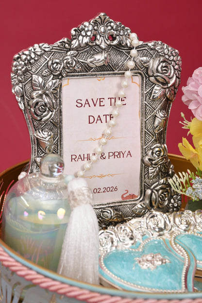 Decorative Wedding Frame Gift Tray with Heart Boxes