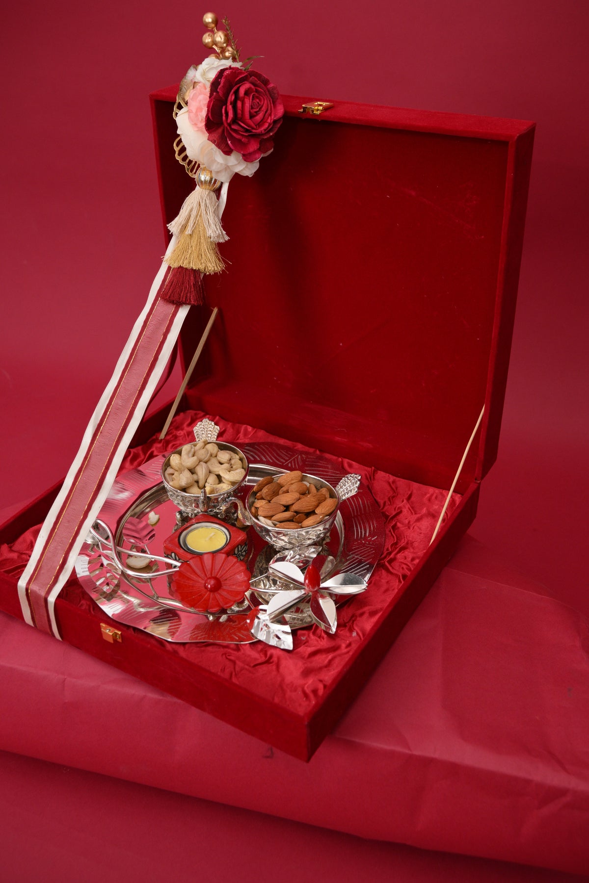 peacock dry fruit bowls gift set
