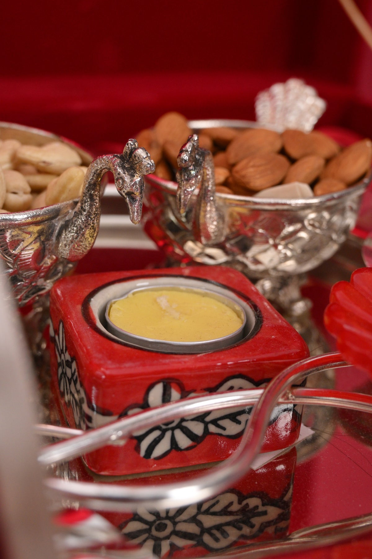 peacock dry fruit bowls gift set