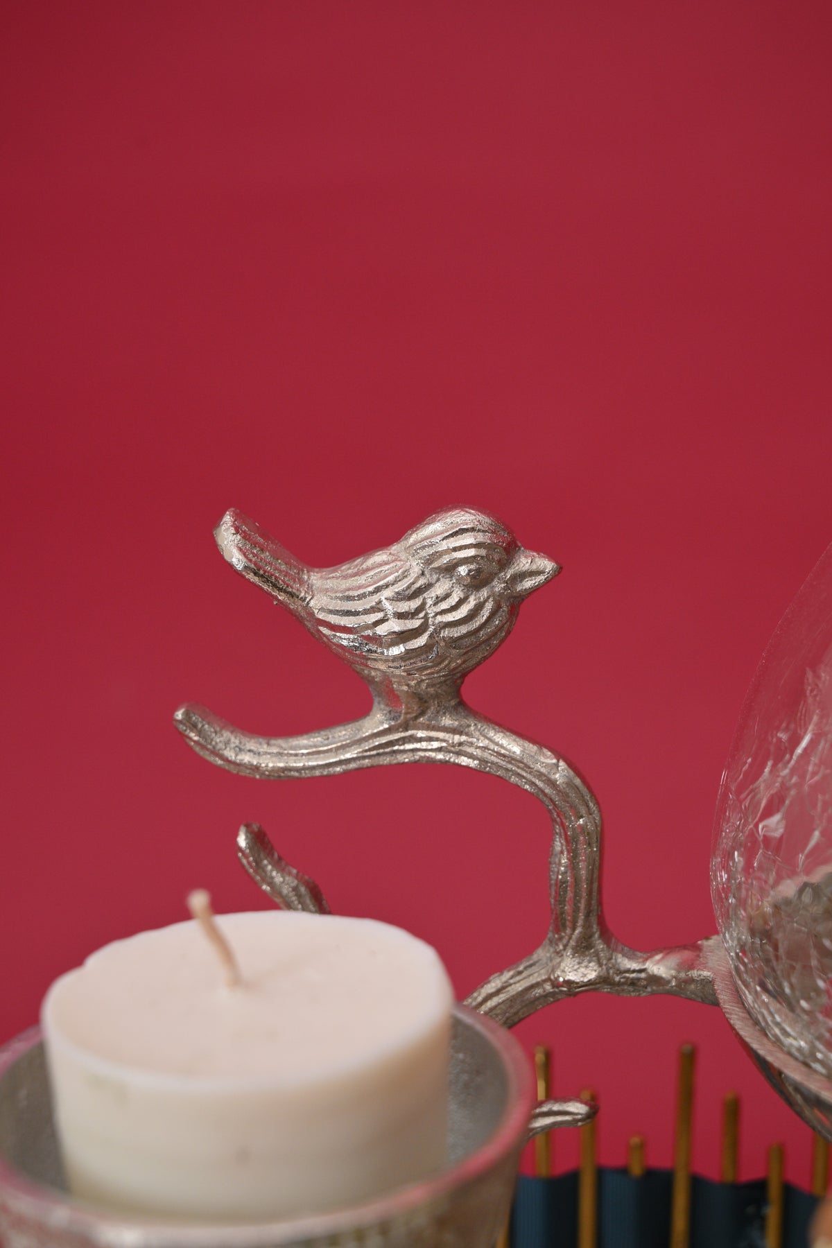 decorative elephant gift tray with candle holder