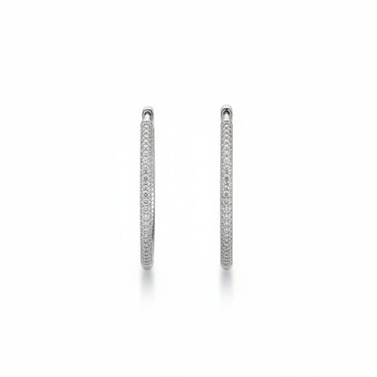 Crystal Classic Hoop Earrings