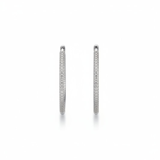 Crystal Classic Hoop Earrings