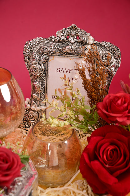 Wedding Gift Tray with Decorative Frame & Glasses