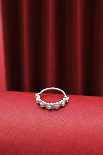 925 Silver Heart Halo Ring