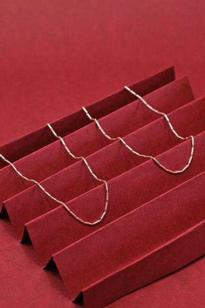 Diamond Cut Link Silver Anklet