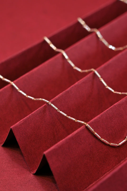 Diamond Cut Link Silver Anklet