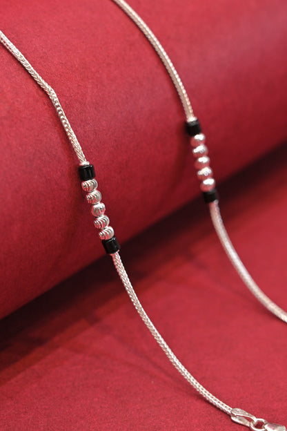 Dual Tone Bead Anklet