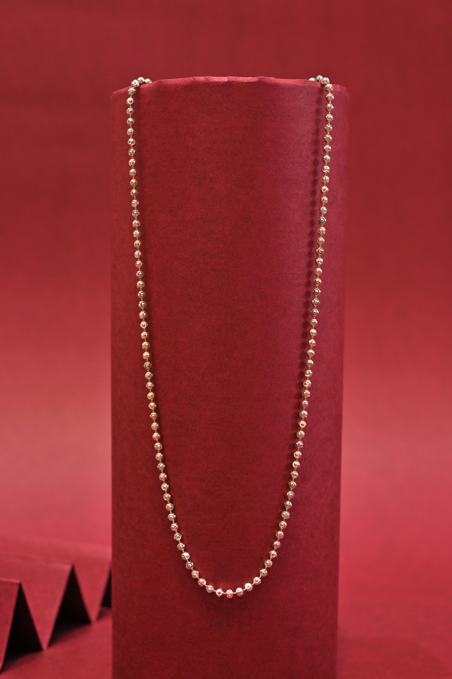 silver bead chain