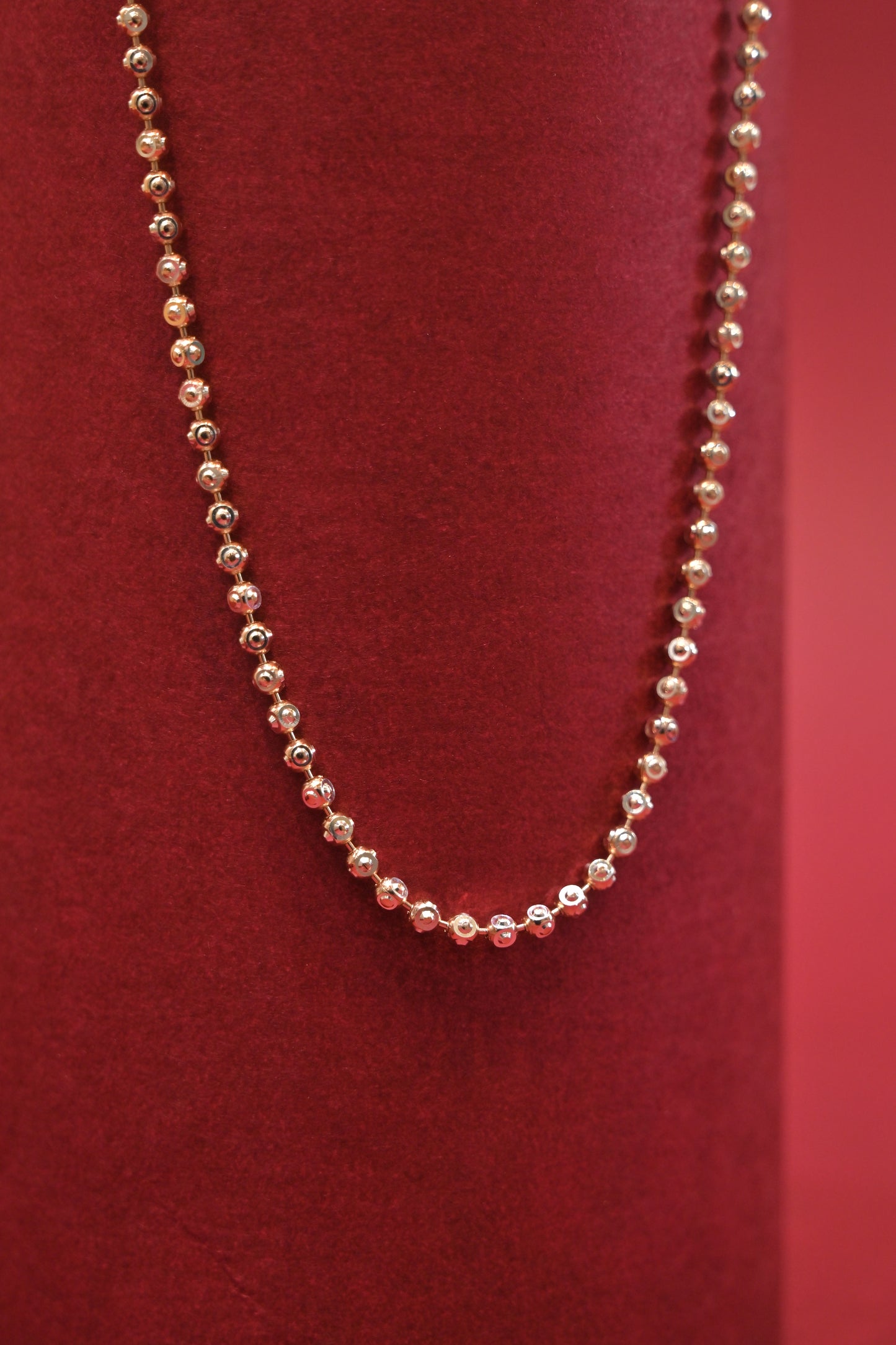 silver bead chain