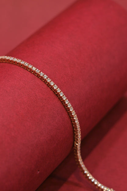 Rose gold CZ Tennis Bracelet