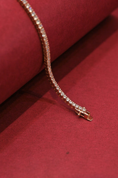 Rose gold CZ Tennis Bracelet