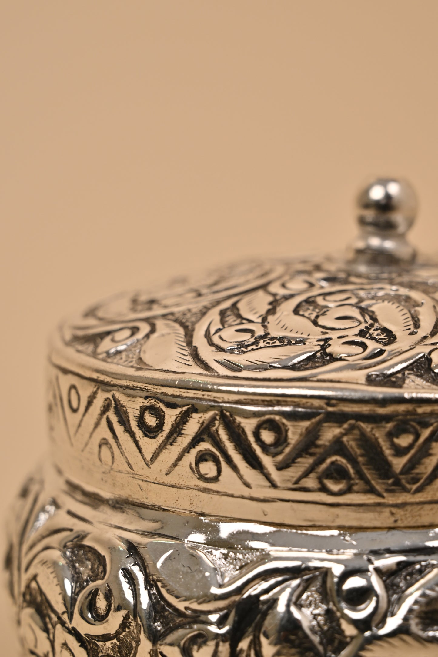 German Silver Round Box – Elegant Storage & Festive Gifting