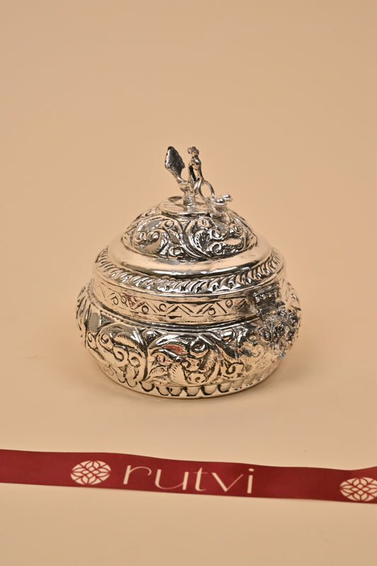 German Silver Peacock Container – Elegant Festive & Gifting Box