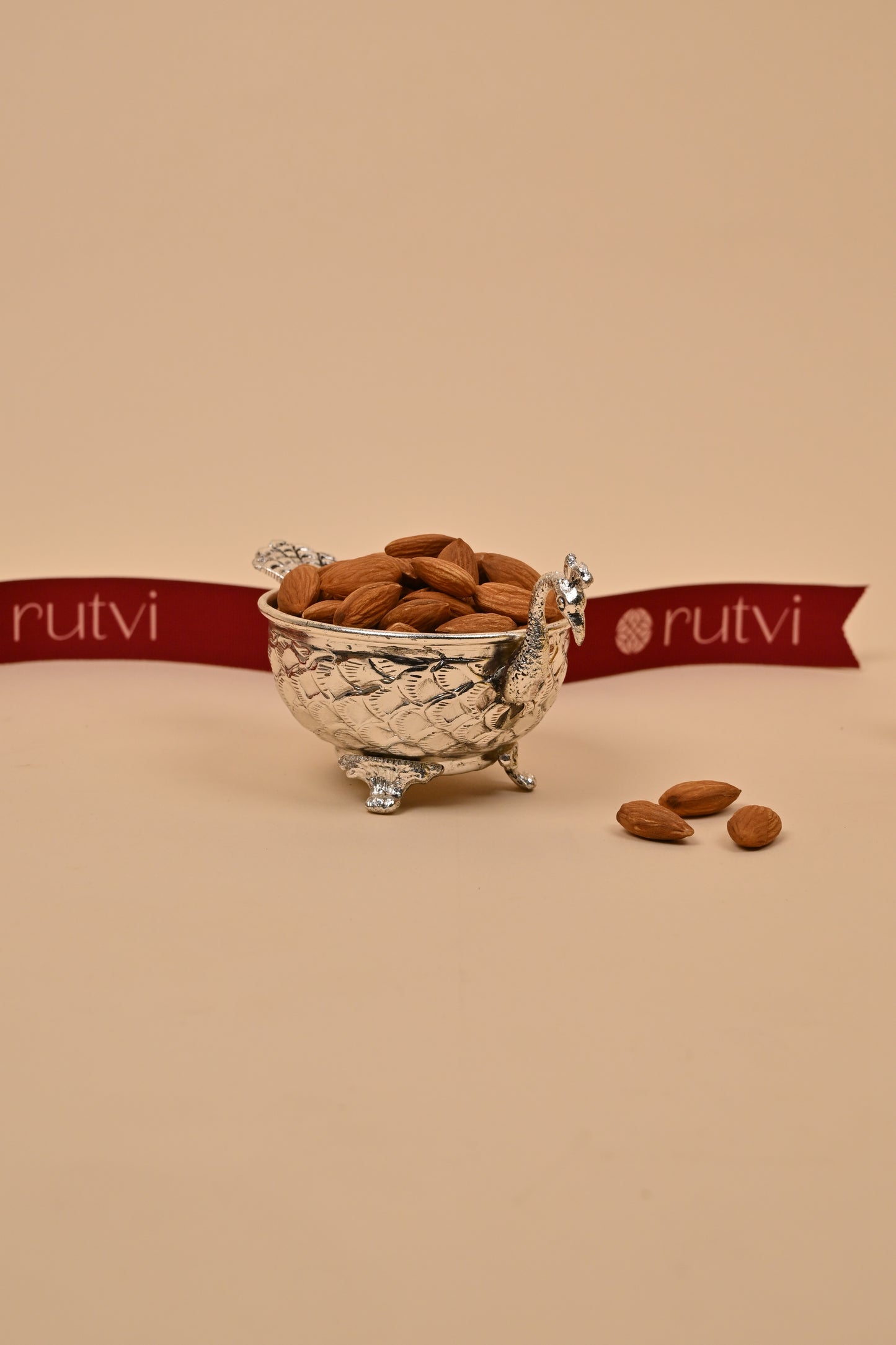 German Silver Small Peacock Bowl – Elegant Festive & Decorative Gift