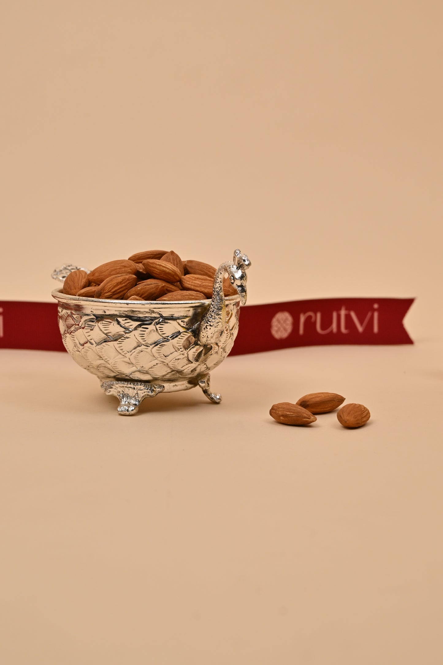 German Silver Small Peacock Bowl – Elegant Festive & Decorative Gift