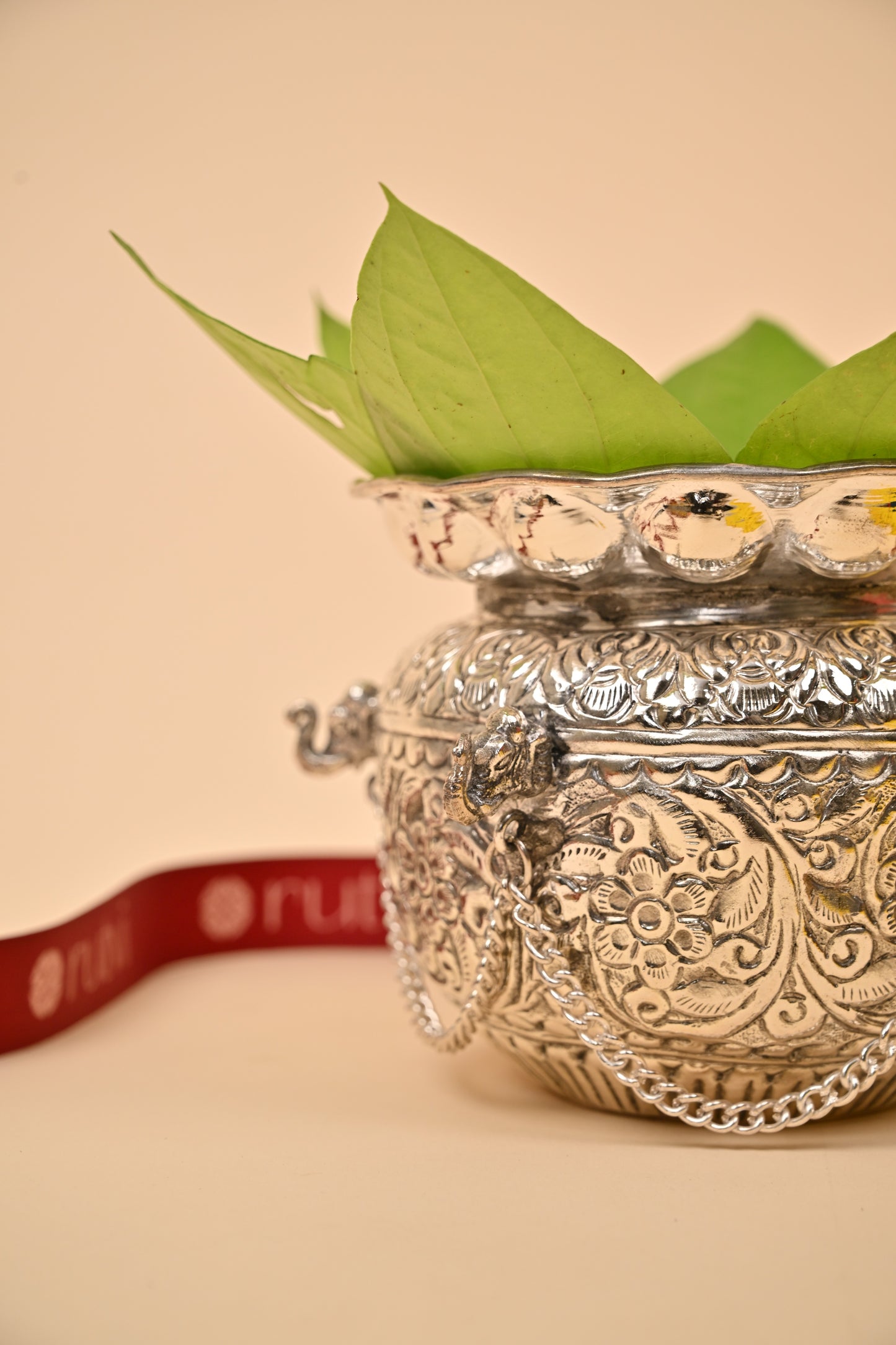 German Silver Elephant Kalash – Auspicious Diwali Gift of Prosperity
