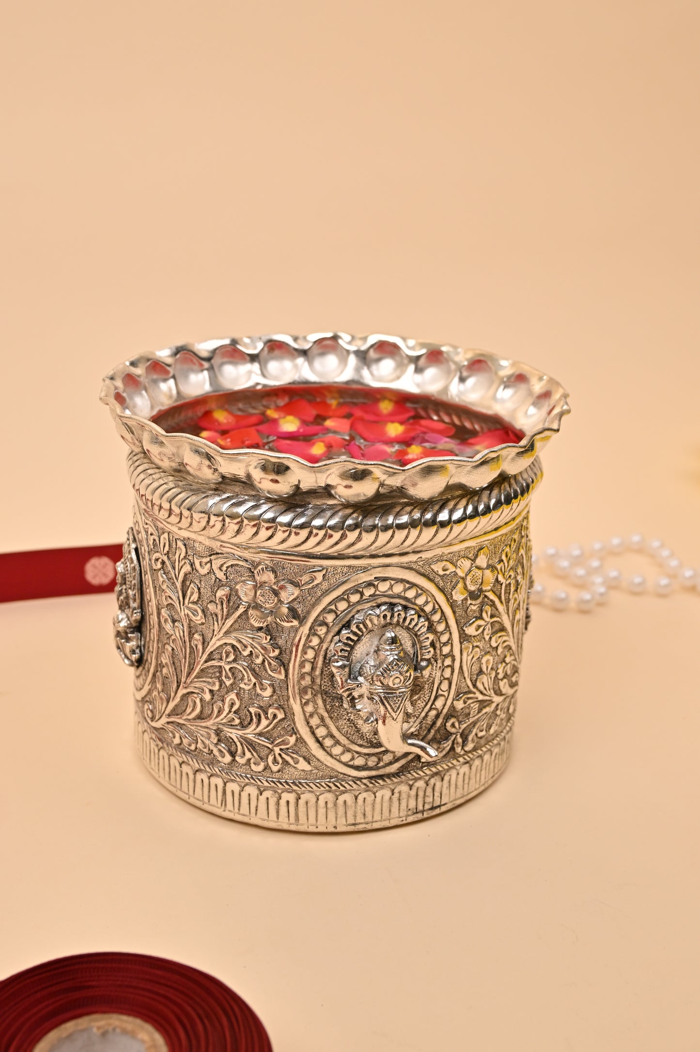German Silver Ganesh Plant Pot – Auspicious Home Décor & Gifting