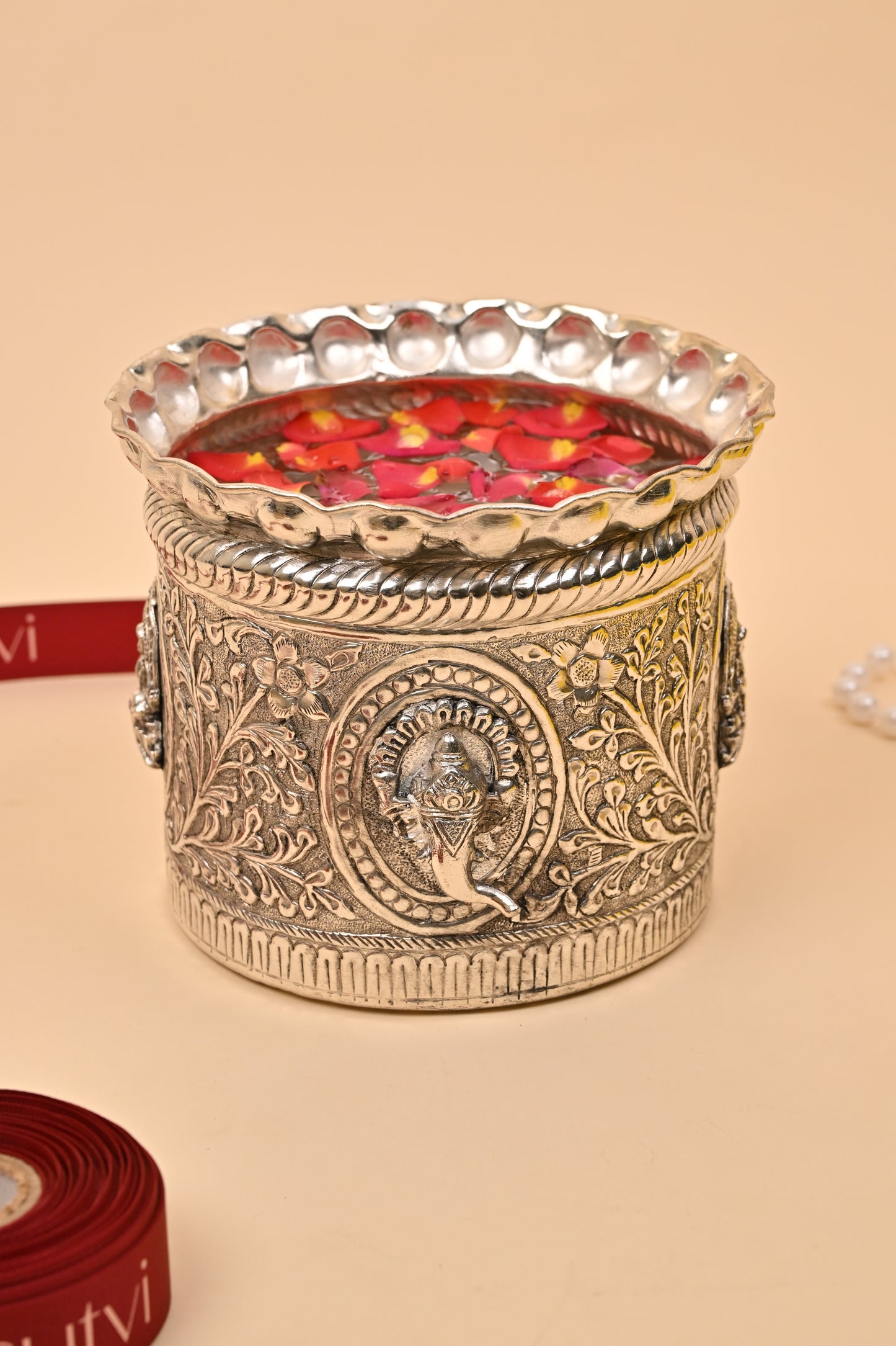 German Silver Ganesh Plant Pot – Auspicious Home Décor & Gifting