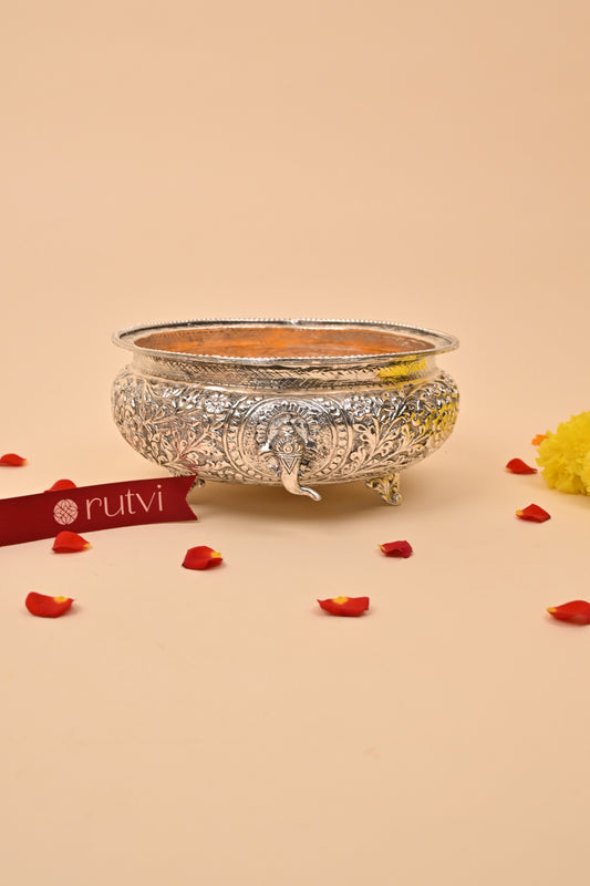 German Silver Ganesh Urli Bowl – Auspicious Festive & Home Décor