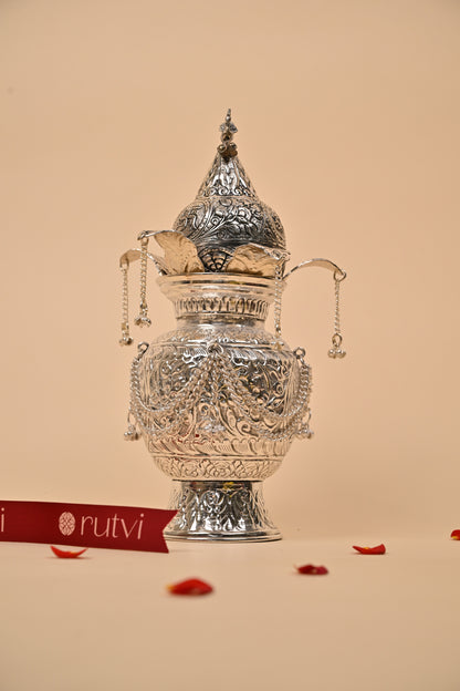 German Silver Kalasam – Traditional Auspicious Pooja & Festive Décor