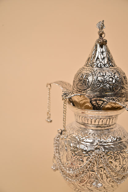 German Silver Kalasam – Traditional Auspicious Pooja & Festive Décor