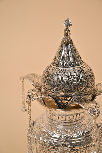 German Silver Kalasam – Traditional Auspicious Pooja & Festive Décor