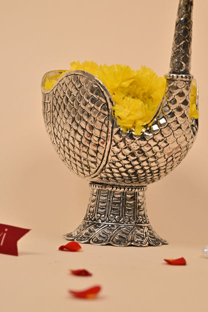 German Silver Big Swan Bowl – Elegant Festive & Home Décor Centerpiece